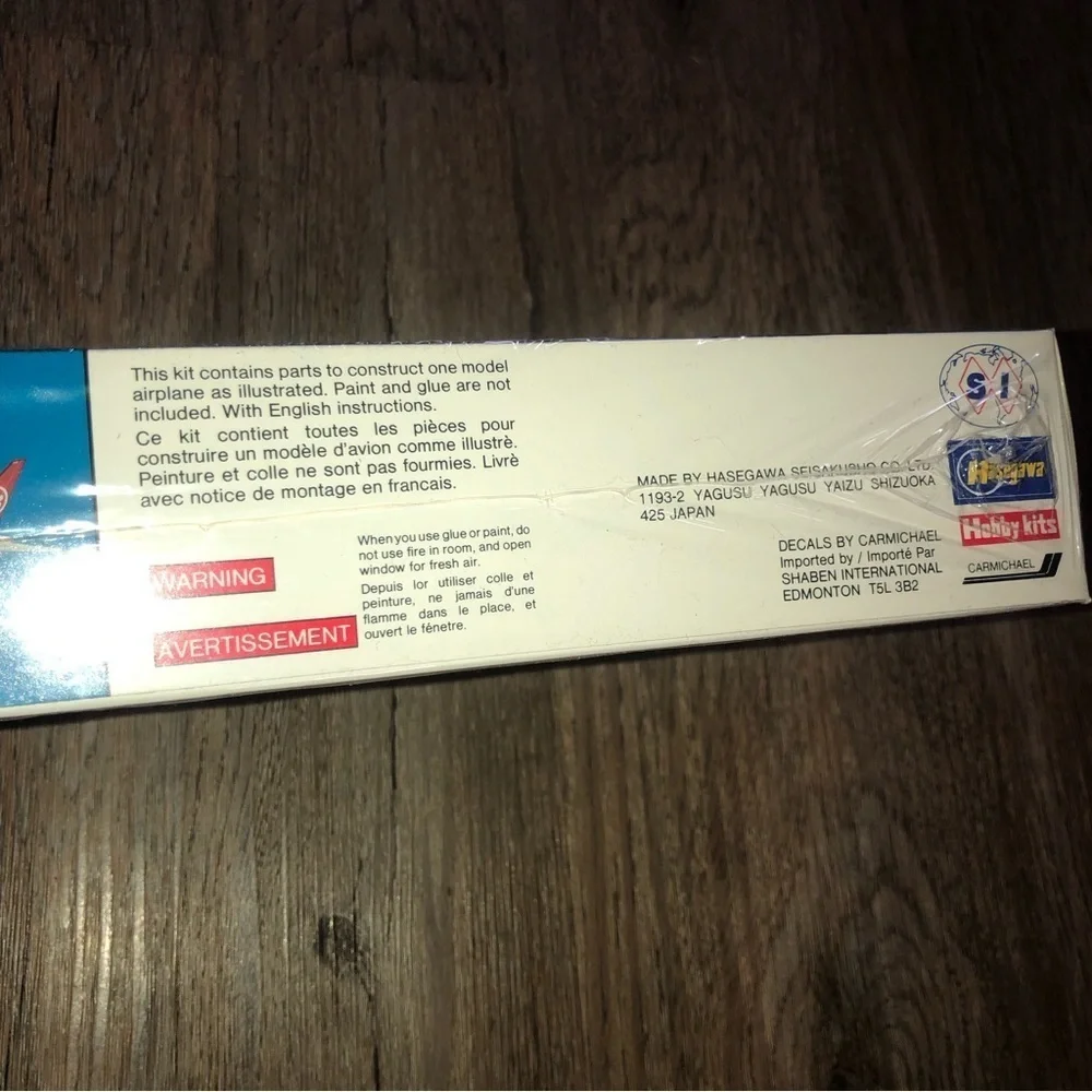Vtg 80s Hasegawa Air Canada Boeing 767 1:200 Scale Canadian Series Model Plane - Picture 3 of 5